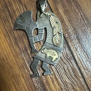 Silver and Gold Warrior Pendant